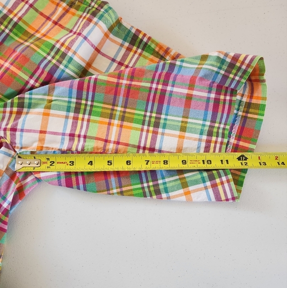 Polo Ralph Lauren Women's Plaid Bermuda Shorts High Rise Stretch Golf Size 4 - Picture 7 of 9